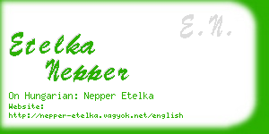 etelka nepper business card